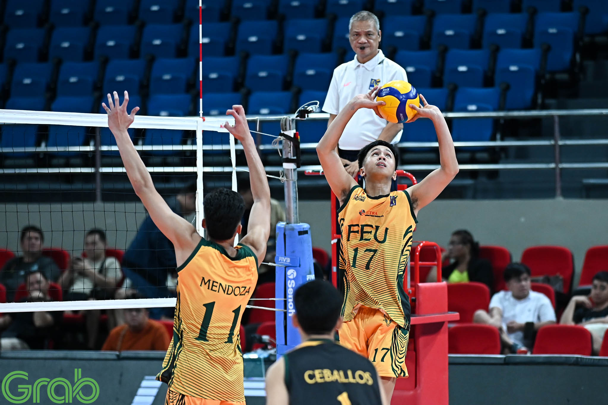 FEU rams past undermanned NU, nears men's finals